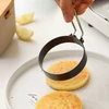 Bez Marki Forma kiaušinių, omletų ir blynų kepimui, nerūdijančio plieno + teptukas, 4 vnt.