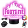 Bez Marki Fortnite Gadżety Figūrėlė Lampka na Biurko Prezent dla Chłopca Imię Prezent