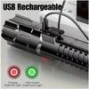 Bez Marki Galingas ZOOM USB C įkraunamas taktinis žibintuvėlis
