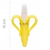 Bez Marki Geltona ortodontinė logopedinė silikoninė 3D banano formos dantukas