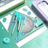 Bez Marki Geometrijos rinkinys moksleiviams, violetinis, 7 dalys