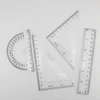 Bez Marki Geometrinis rinkinys: liniuotė 15 cm, kampainis, stačiamatis