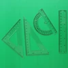Bez Marki Geometrinis rinkinys: liniuotė 15 cm, kampainis, stačiamatis