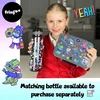 Bez Marki Gertuvė Vandeniui 650 ml Sandari su Šiaudeliu Vaikams Be BPA — gertuvė mokyklai, sportinė gertuvė, gėrimų talpykla, mokyklinės prekės, gertuvė su laikikliu, gertuvė moksleiviui, violetinė vaikiška gertuvė
