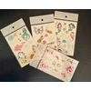 Bez Marki GLITTER TATTOO RINKINYS, PLAUNAMI GLITTER ŠABLONAI VAIKAMS