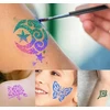 Bez Marki GLITTER TATTOO RINKINYS, PLAUNAMI GLITTER ŠABLONAI VAIKAMS