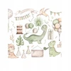 Bez Marki HEXE KIDS Lampa sufitowa dziecięca DINOZAURY 2 1 x 60W balta H0975