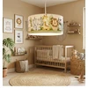 Bez Marki HEXE KIDS Lampa sufitowa wisząca dziecięca JUNGLE 1 x 60W E27 balta H0960