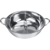 Bez Marki Hot Pot 32 cm nerūdijančio plieno dvigubo indukcinio dujų šabu