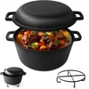 Bez Marki Joeji's Kitchen ketaus puodas 4,7 L su dangčiu