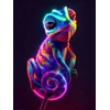Bez Marki Kameleon. Neonowi Przyjaciele - Podświetlany obraz led Lightvibes