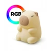Bez Marki KAPIBARA MIĘKKA Naktinė lempa DLA DZIECI LED RGB USB KOLOROWA SILIKONOWA