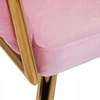 Bez Marki Kėdė Fotelis svetainei IMPERIA Velour Braided Gold Legs GLAMOUR rožinė