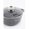 Bez Marki Keraminis marmurinis puodas 6,5L 28cm su dangteliu + Aroma Knob HEMBERG