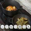 Bez Marki KETUS DUONOS PUODAS 26 CM KEPIMAS 4,6 L 2 viename KEPTUVĖS SU dangčiu