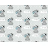Bez Marki Kids' Cotton Pillowcase 50x60 cm Kids 24 - Bears (Pilkas Mėlyna)