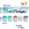 Bez Marki Kinetinio smėlio rinkinys 750 g GENIO KIDS + kinetinės smėlio formos