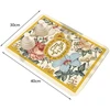 Bez Marki Kitchen Absorbent Drop Pad Dinner Pad Dish Drying Kit Geltona