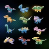 Bez Marki Klocki Dinozaury vaikams Konstrukcyjne komplektas 12 modeli crystal 3 metai