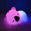 Bez Marki KOALA Naktinė lempa DLA DZIECI LED RGB SILIKONOWA akumuliatorius USB