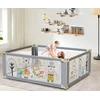 Bez Marki Kojec BabySpace MaxiPlus 180x150 su materacem siatka regulacja aukščio