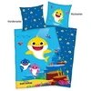 Bez Marki KOMPLET POŚCIELI BABY SHARK BAWEŁNA DLA DZIECI 80X80 135X200 bawełniany