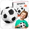 Bez Marki KONSTRUKCINIŲ KALULŲ FUTBOLIS JUODAI Baltas 3D DOVANA VAIKŲ RINKINYS