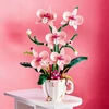 Bez Marki Konstruktorius "rožinė Orchideja" puodelyje, 567 detalės
