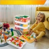Bez Marki KOSZ POJEMNIK ORGANIZER Z PRZEGRODAMI NA Kaladėlės KONSTRUKCYJNE 3 WARSTWY DIY