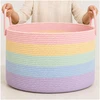 Bez Marki Krepšys na zabawki i koce OrganiHaus Rainbow do pokoju dziecięcego 50x33 cm