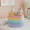 Bez Marki Krepšys na zabawki i koce OrganiHaus Rainbow do pokoju dziecięcego 50x33 cm