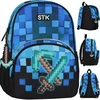 Bez Marki Kuprinė DLA PRZEDSZKOLAKA DO PRZEDSZKOLA CHLOPCA MINECRAFT Žaidimas PIKSELE DUZY