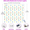 Bez Marki Kurtyna świetlna RGB 3x3m 300 diód LED pilot 8 try