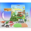Bez Marki KŪRYBINGAS RINKINYS SU LED FONINIO APŠVIETIMO TERARIUM DINOSAURO NAKTINE LEMPA