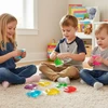 Bez Marki Kūrybinis gleivių rinkinys, 6 spalvos su blizgučiais