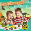 Bez Marki Kūrybinis rinkinys Dinozaurų terariumas naktinė lempa magiškas daugiaspalvis — dovana berniukui, dailės rinkinys, kambario dekoracijos, pasidaryk pats žaislai, priešistorinės figūrėlės, led apšvietimas vaikams