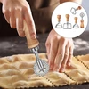 Bez Marki Kvadratinis apvalus makaronų peilis Ravioli Gaminkite raviolius namuose Ravioliai su tešla