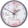 Bez Marki Laikrodis Ścienny su Imieniem Dziecka Baletnica dla Dziewczynki 28cm G12