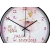 Bez Marki Laikrodis Ścienny su Imieniem Dziecka Baletnica dla Dziewczynki 28cm G12