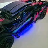 Bez Marki LAMBORGHINI KONSTRUKCINIAI BLOKAI TECHNINIAI VALDOMA AUTOMOBILIŲ LED vitrina