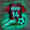 Bez Marki Lampa LED KOSZULKA FC BARCELONA Personalizowana na prezent IMIĘ pilot