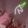 Bez Marki Lampa LED Neon Light Konik Vienaragis Znak LED Vienaragis kolorowy YDH