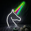 Bez Marki Lampa LED Neon Light Konik Vienaragis Znak LED Vienaragis kolorowy YDH