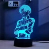 Bez Marki Lampa nocna Statuetka panelowa 3D Anime LED USB kolory Pultas 2x Panel