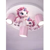 Bez Marki LAMPA SUFITOWA DZIECIĘCA LUMI DREAMS PLAFON 30cm UNICORN POKÓJ DZIECKA LED