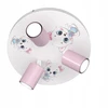 Bez Marki LAMPA SUFITOWA DZIECIĘCA LUMI DREAMS PLAFON 30cm GU10 KOT POKÓJ DZIECKA LED