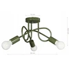 Pakabinamas šviestuvas Bez Marki Lampa sufitowa EDISON khaki wisząca żyrandol lampy sufitowe do salonu loft