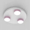 Lubinis šviestuvas Bez Marki LAMPA SUFITOWA LED PLAFON NA KOLE GX53 ŻYRANDOL LAMPA Baltai-ROŽINĖ