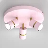 Bez Marki Lampa sufitowa plafon dziecięcy rožinė pastel auksinė 3x Gu10