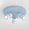 Lubinis šviestuvas Bez Marki Lampa sufitowa plafon regulowany 3x GU10 mėlyna / led